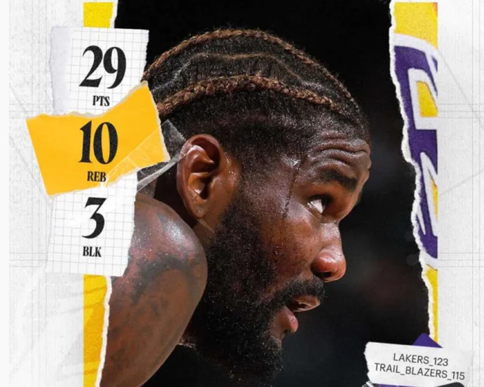 123-115险胜？NBA赛场上，湖人靠艾顿把内线撑成避风港