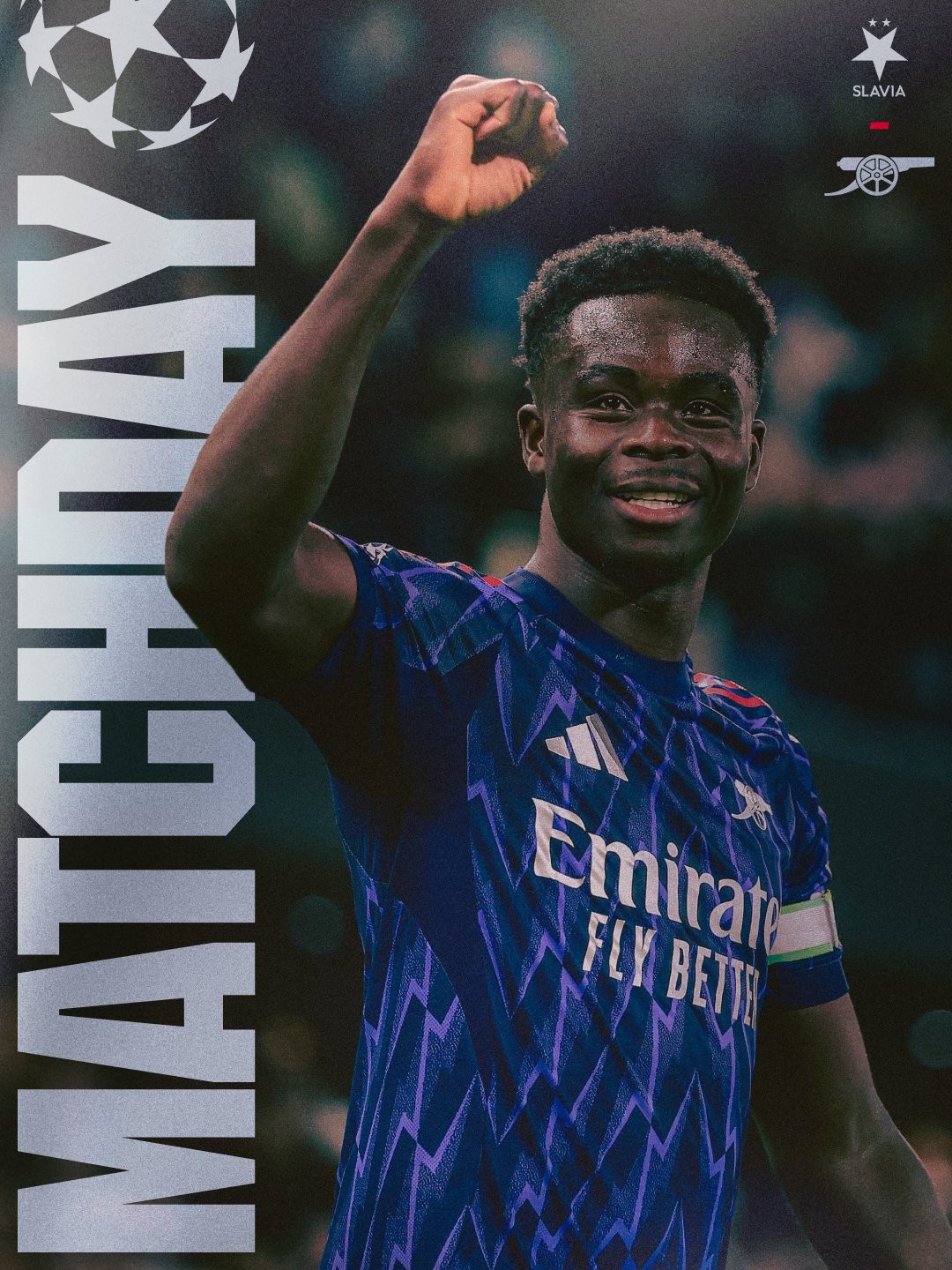 欧冠第4轮：阿森纳海报只放1人，萨卡12场4球撑不住？