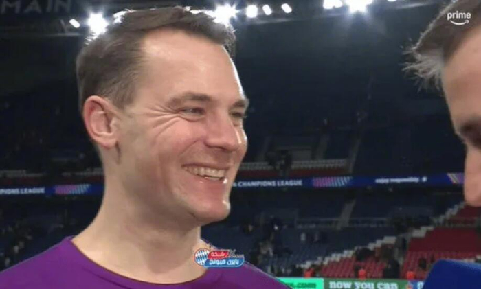 巴黎1-2拜仁，曼努埃尔·诺伊尔当墙挡枪，欧冠又见老狐狸的稳