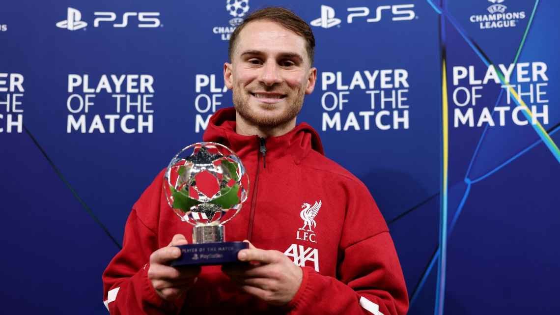 欧冠第4轮1-0定乾坤，利物浦力克皇家马德里，麦卡利斯特偷着乐