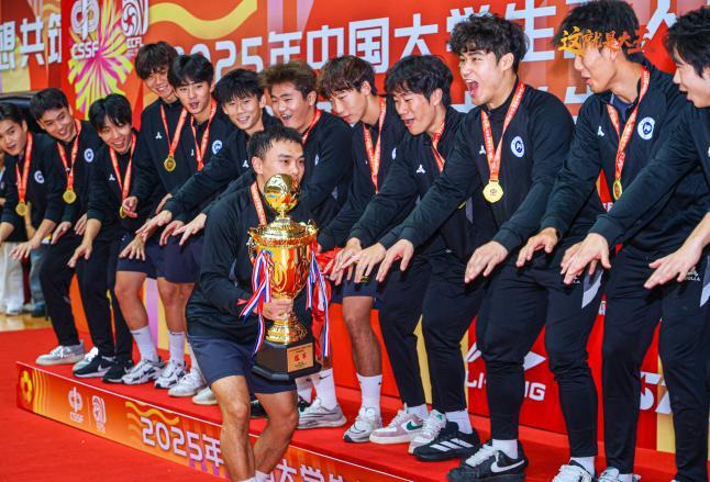 湖南师范大学3:1夺冠，大学生五人制足球联赛南区比英超还拼