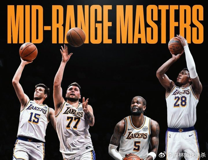 55.4%！湖人中投登顶NBA，艾顿里夫斯东契奇在场就别只想三分