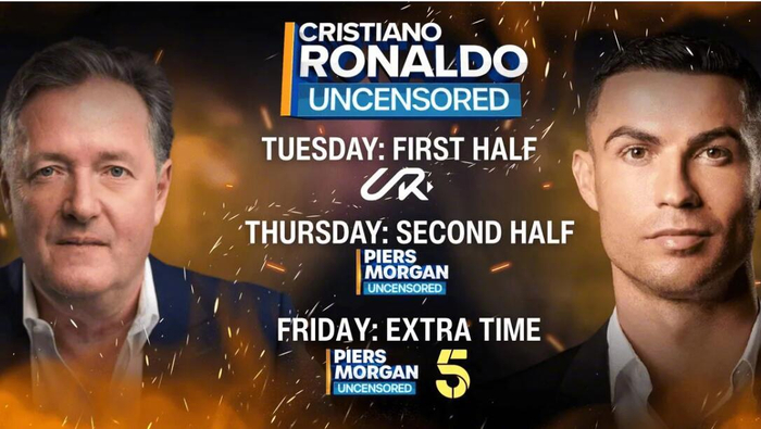 摩根专访克里斯蒂亚诺·罗纳尔多：6小时破100万，英超欧冠球迷炸开锅