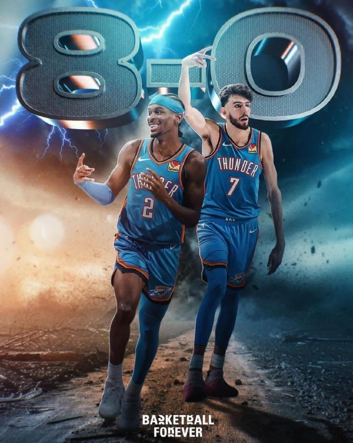 8连胜雷霆队领跑NBA新榜，湖人火箭双双飙升，快船队马刺队谁更稳？