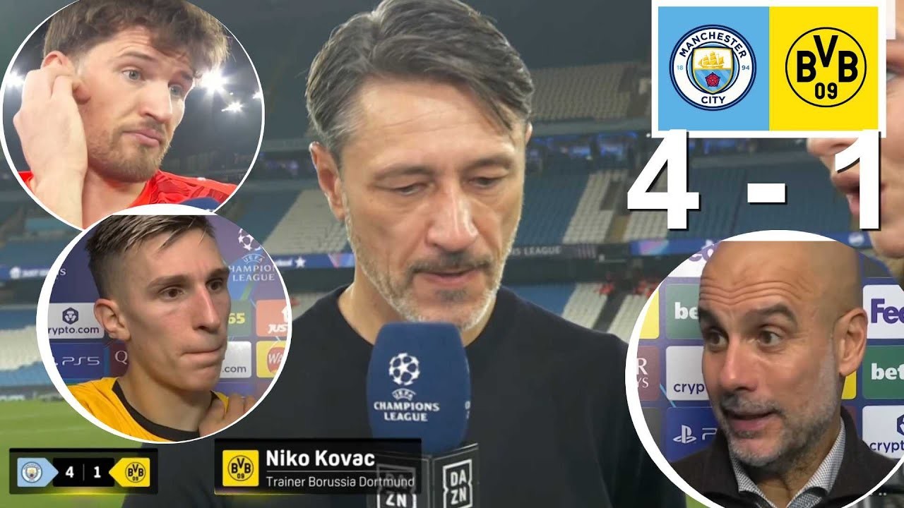 欧冠第4轮1-4：曼城英超本色碾压，多特蒙德离顶级还差几步？