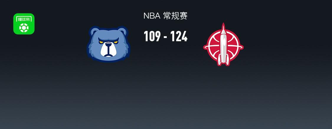 124-109！火箭队在NBA把灰熊打懵了，阿门28分三分命中率像开挂