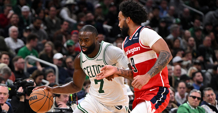 NBA常规赛：凯尔特人136-107碾压奇才，布朗35分像开挂