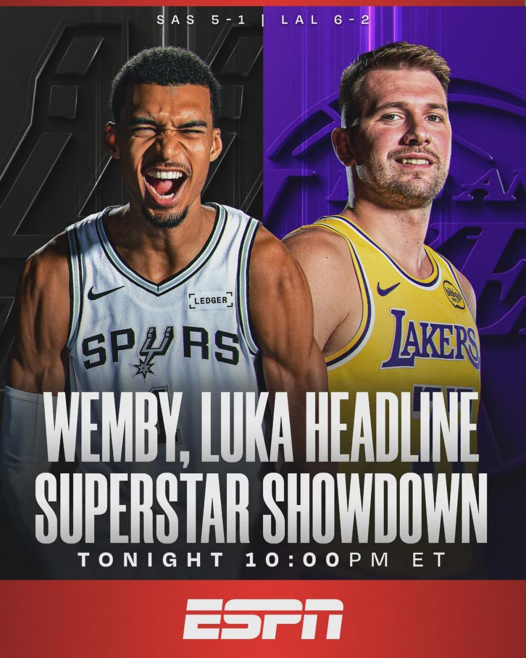 NBA 118-116，湖人险胜马刺队升至西部第2，66犯像跷跷板