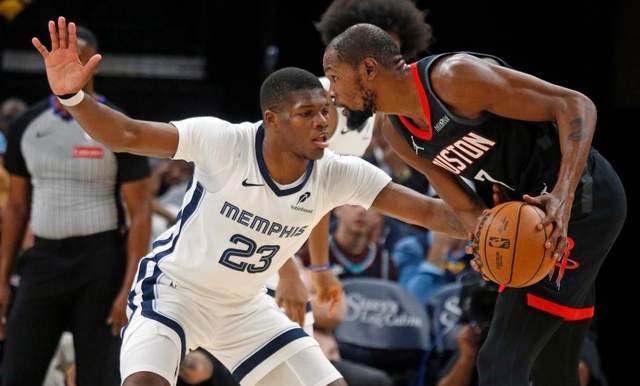 124-109！火箭队5连胜继续，NBA的包夹战术能把凯文杜兰特逼成什么样？