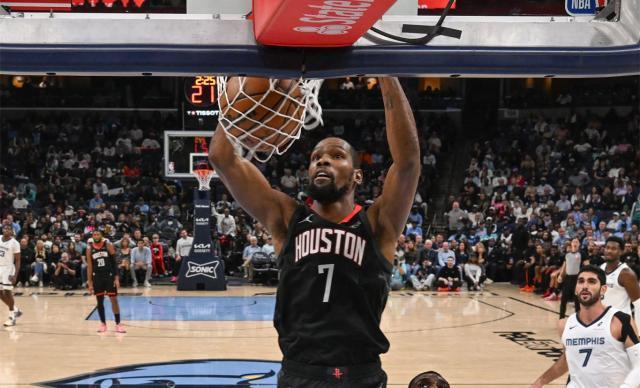 火箭五连胜背后，37岁杜兰特场均低于25分真成“帮手”还是昙花？NBA西部争冠热度炸裂