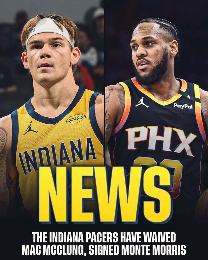 步行者1胜7负受伤病拖累，莫里斯顶替麦克朗签约NBA要火还是要凉？