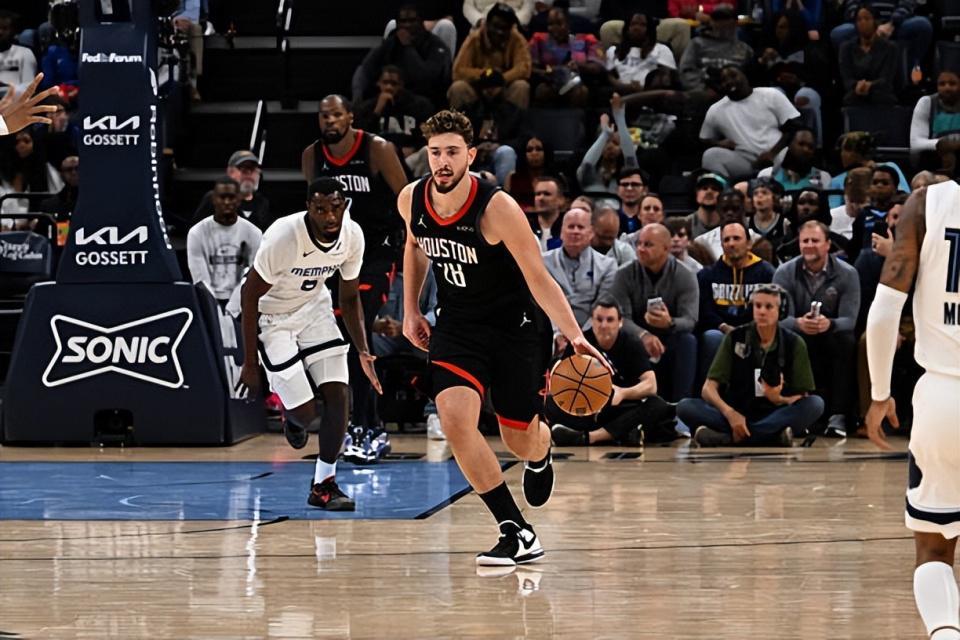 火箭124-109胜灰熊，5连胜升至西部第3，NBA还能靠包夹挡住申京吗