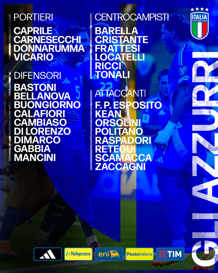 意甲2人入选意大利国家队：加比亚与里奇被点名，米兰阵容变动引发欧冠议论