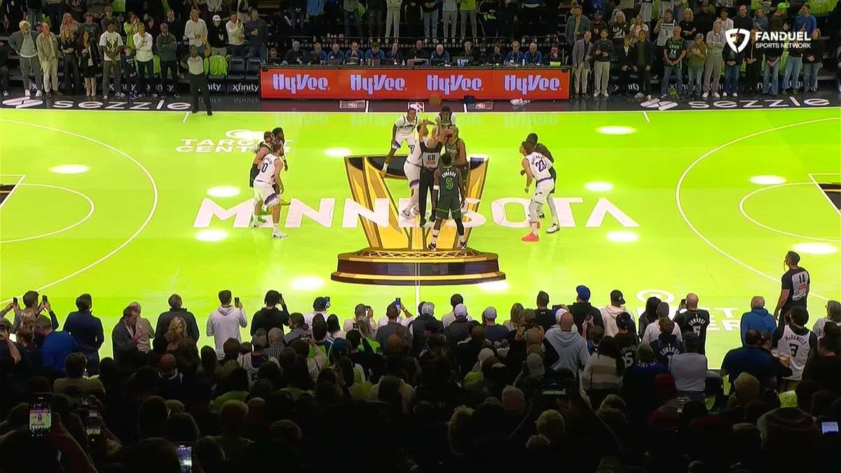 137-97碾压+亮绿地板，NBA明尼苏达森林狼队这视觉设计也太激进了