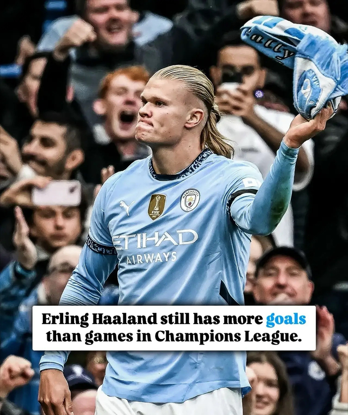 哈兰德欧冠54球52场，英超曼城还想靠谁去拦他，别逗了