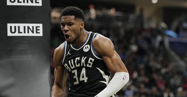 41分15板！字母哥第56次40+，NBA杯雄鹿队126-110碾压公牛队