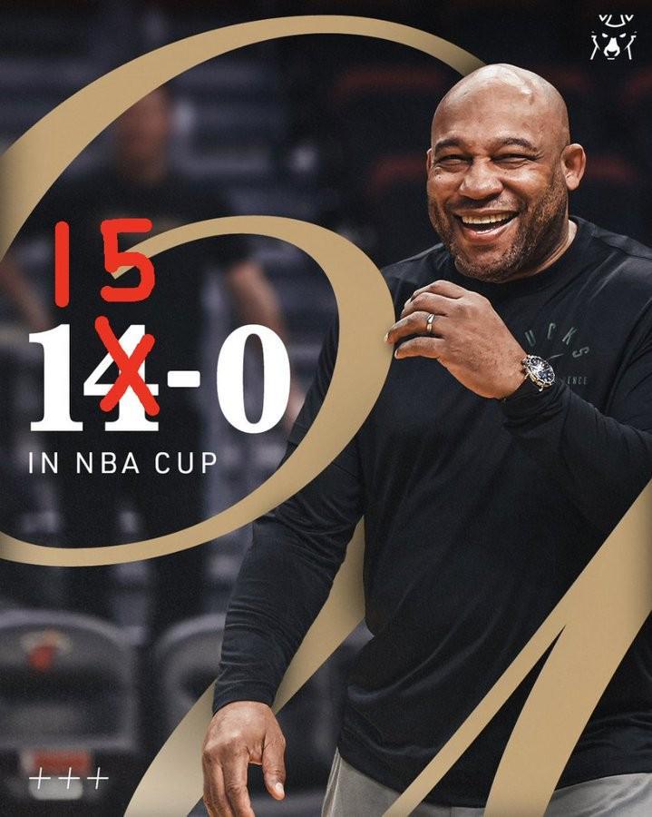 126-110！雄鹿队在NBA赛场开门红，nba杯哈姆不败论争到15场？