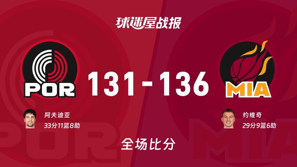 136-131！开拓者被热火当场烤熟，NBA这比分像看肥皂剧