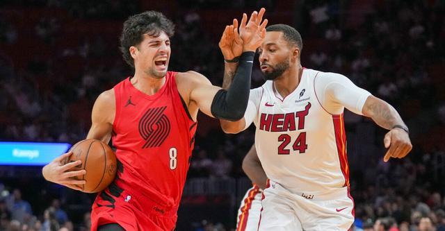 NBA常规赛：热火队136-131险胜波特兰开拓者，谁在舞台上真打仗？