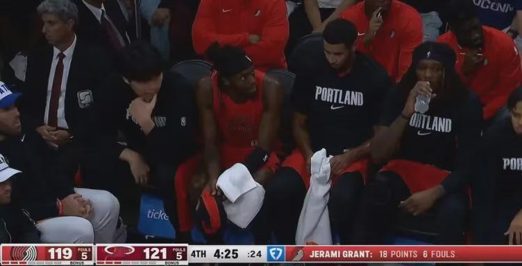 热火136-131击倒开拓者，杨瀚森四连DNP是实话还是套路？NBA快节奏比田径还残酷