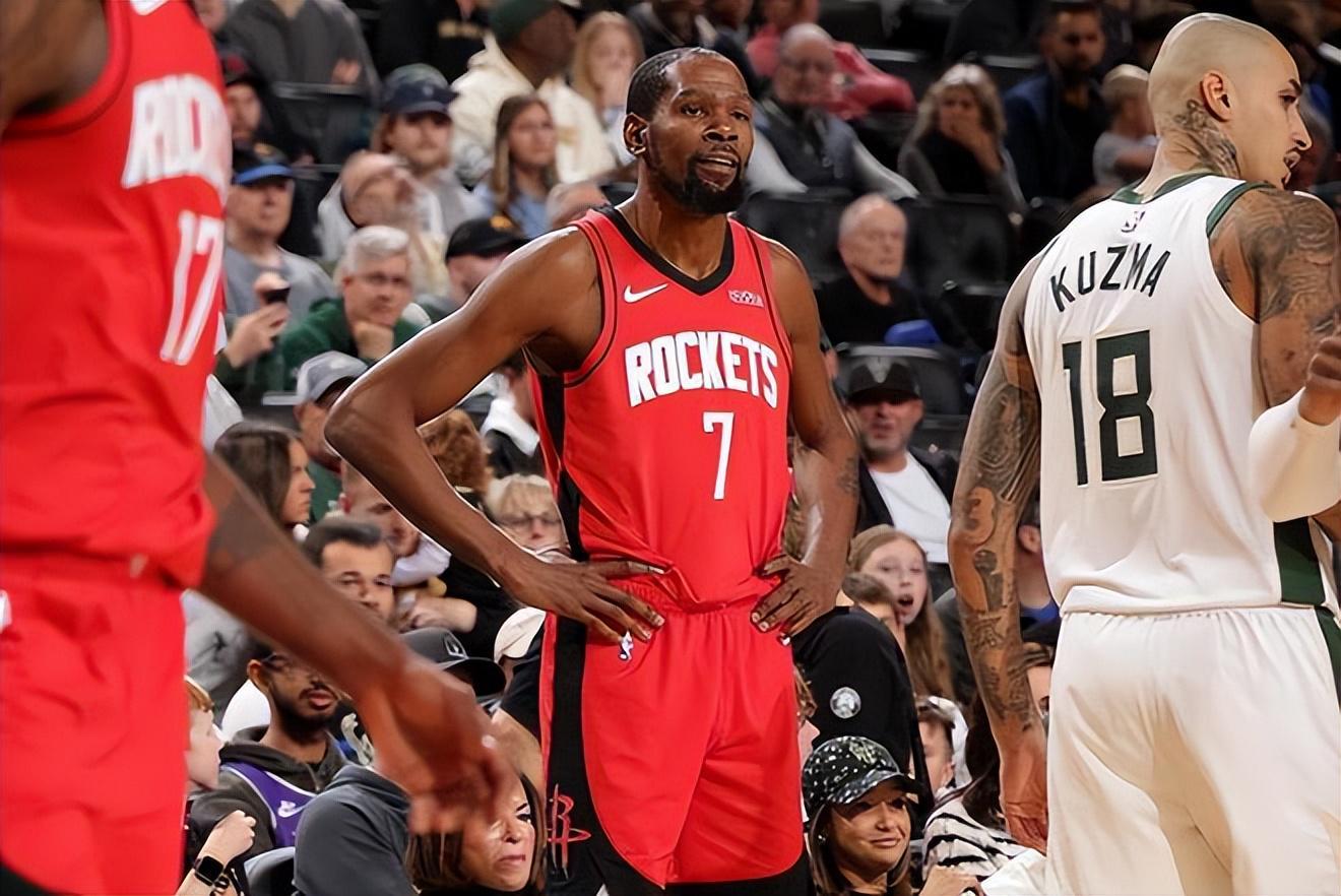 火箭6胜3负飙升西部第5，杜兰特31分反弹，雄鹿连输2场跌至东部第7