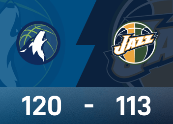 爱德华兹35分120-113击溃爵士，NBA野兽上线引得全场起立