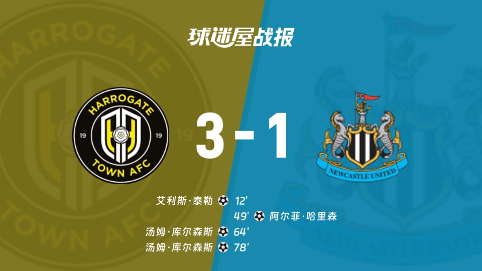 3-1在主场翻盘：哈洛贾特英锦赛胜纽卡斯尔联U21，库尔森斯双响真带劲
