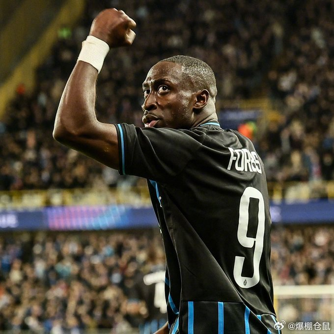 2球1助造星夜！21岁布鲁日边锋福布斯在欧冠把英超盯上了