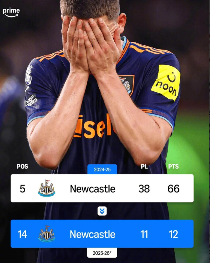 66分上赛季进欧冠，英超的纽卡斯尔联怎么沦落到只比降级区多2分？