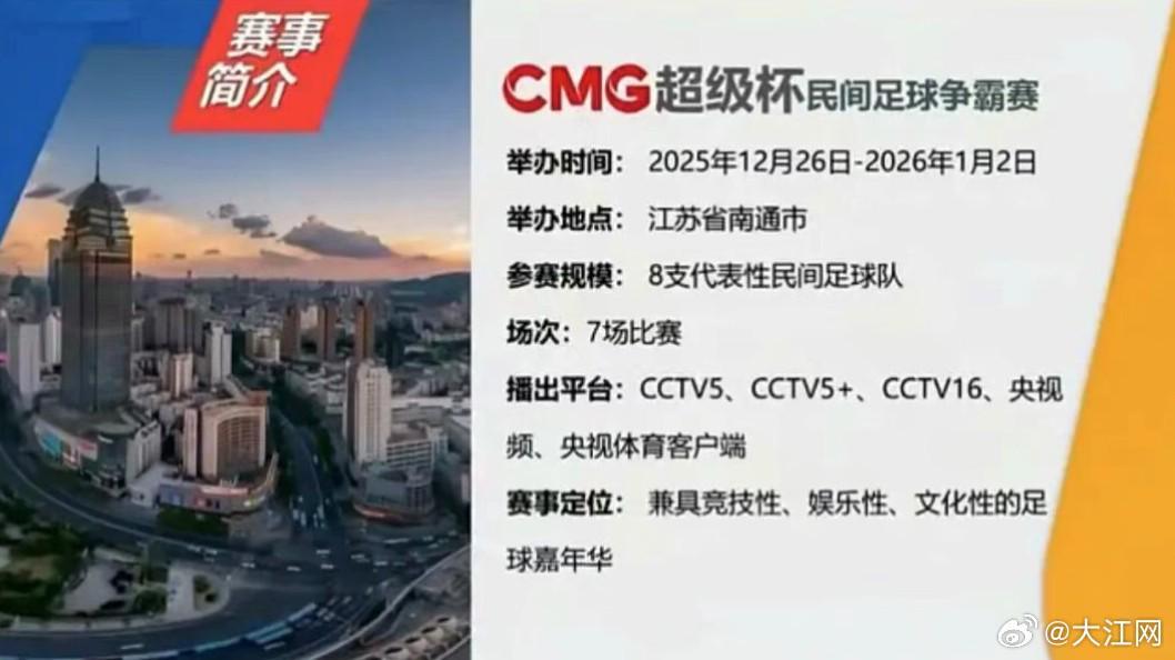 CMG超级杯8队火拼，苏超和蒙超豪强到底谁能捧冠军奖杯？