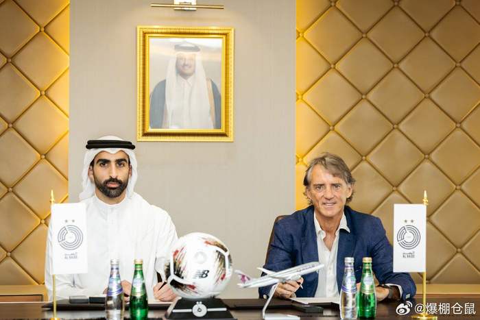 曼奇尼签约卡塔尔萨德2.5赛季，500万欧年薪敲醒卡塔尔联赛