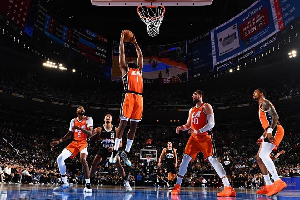 130比116掘金胜，连胜6场升西第2，NBA里快船队怎么撑？