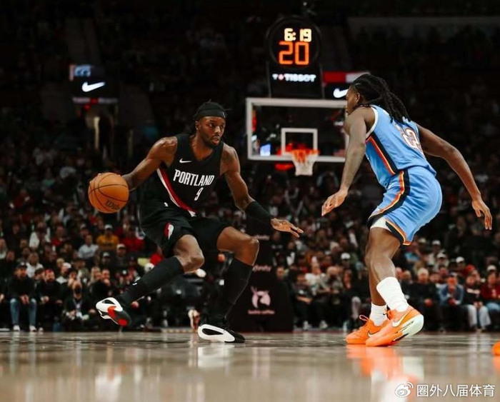 雷霆八连胜被开拓者终结，亚历山大35分还能救场吗？西部巨人杀手继续发威