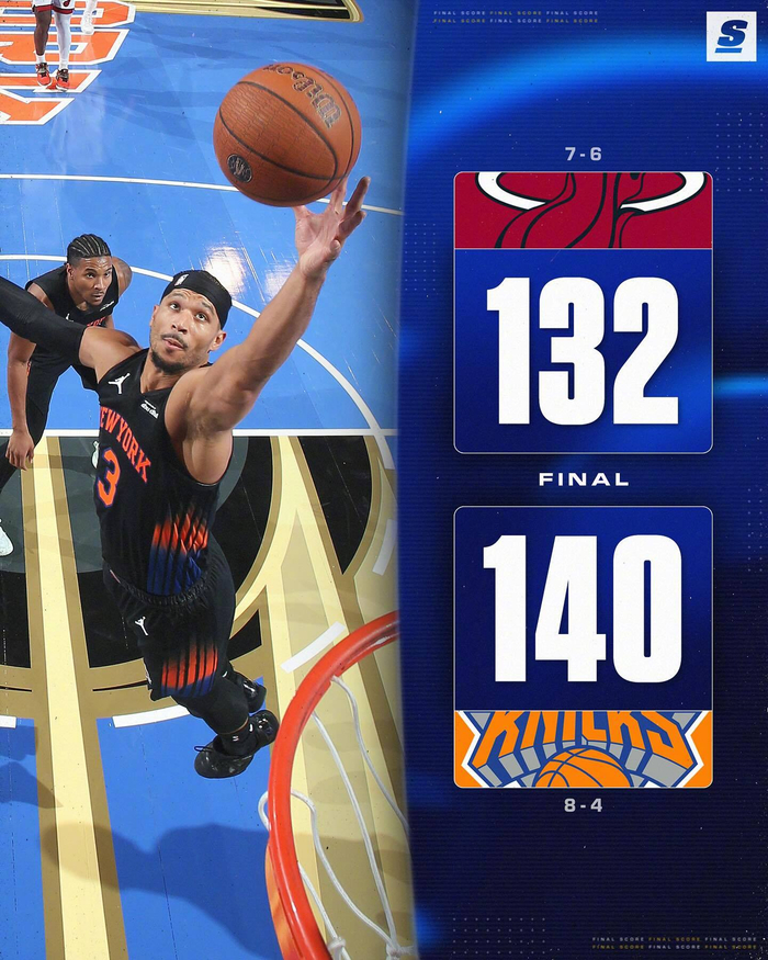 140比132尼克斯力克热火，沙梅特替补36分，NBA这波得分秀谁来按闹钟？