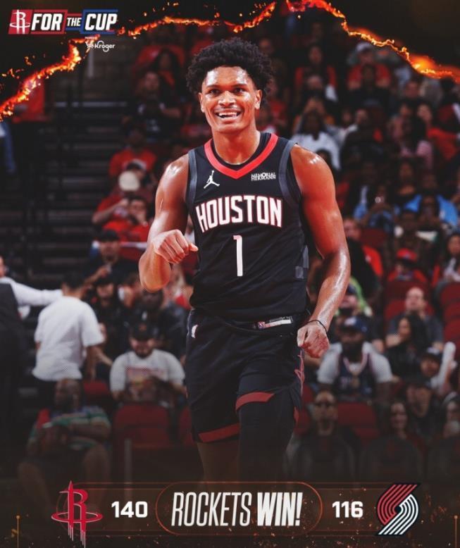火箭3连胜140:116大胜，谢泼德16.5分觉醒，NBA要警惕
