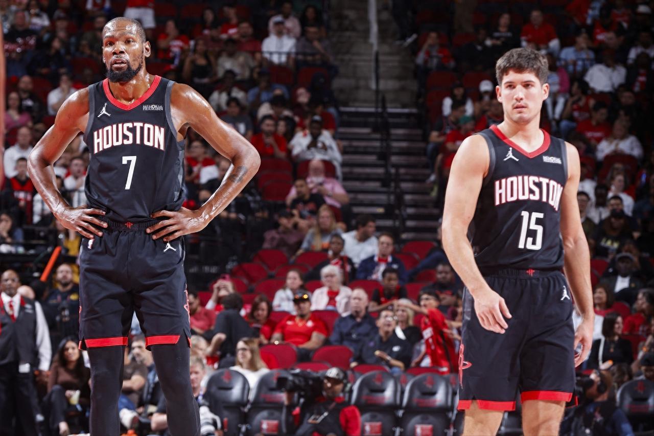 火箭队9战8胜！休城NBA3连胜，凯文·杜兰特30分创对开拓者30场20+纪录