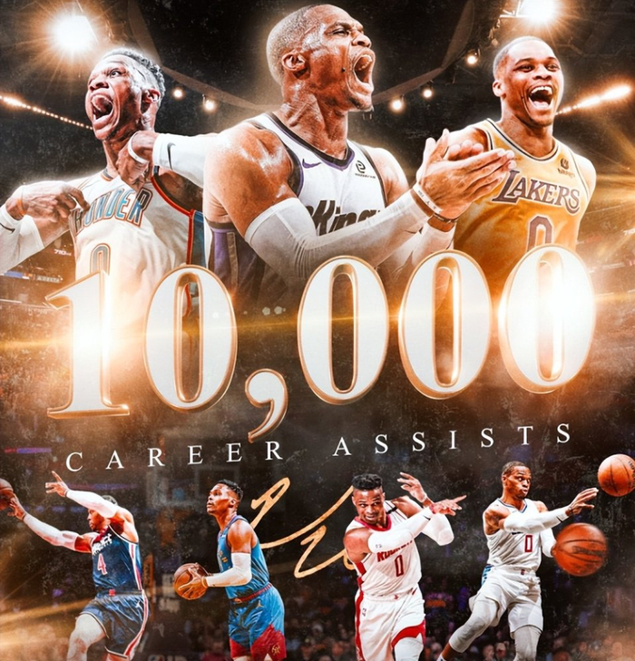 国王5连败，威少拿10000助攻！NBA还有谁能追上他？