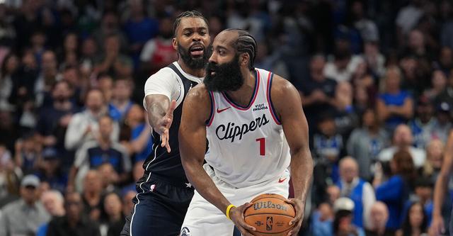 快船133-127达拉斯，哈登51分钟狂砍41分14板11助攻刷新NBA老将三双纪录