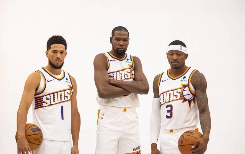 太阳8胜5负西部第七，布克独木难支？阿伦格林双悍将撑起NBA三巨头梦