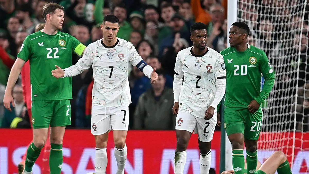 0-2输给爱尔兰，C罗或禁赛3场，葡萄牙欧冠级别的尴尬有多深