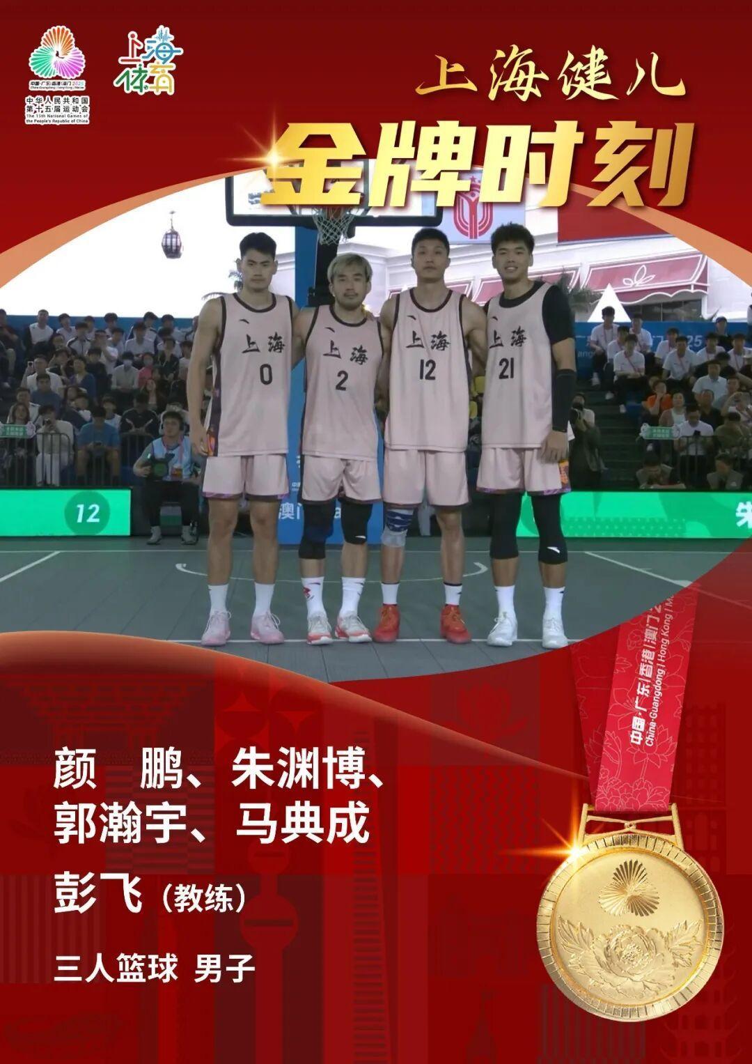 上海队3人篮球全国运动会领衔，20:18干掉山东，广东福建也没挡住！