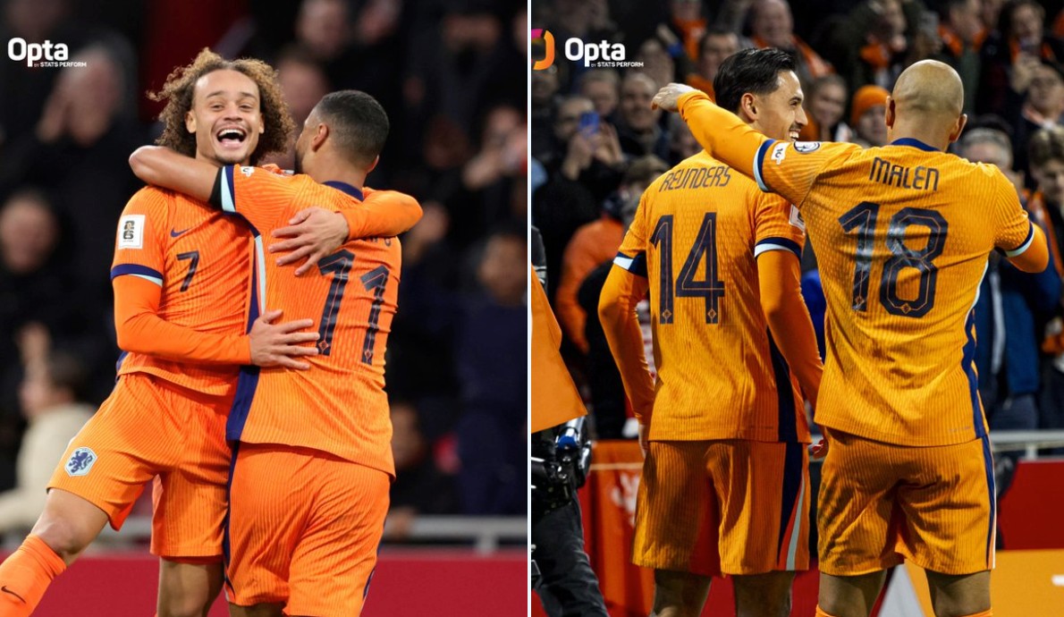 荷兰4球横扫立陶宛，英超四将齐开花，曼城利物浦谁更亮？