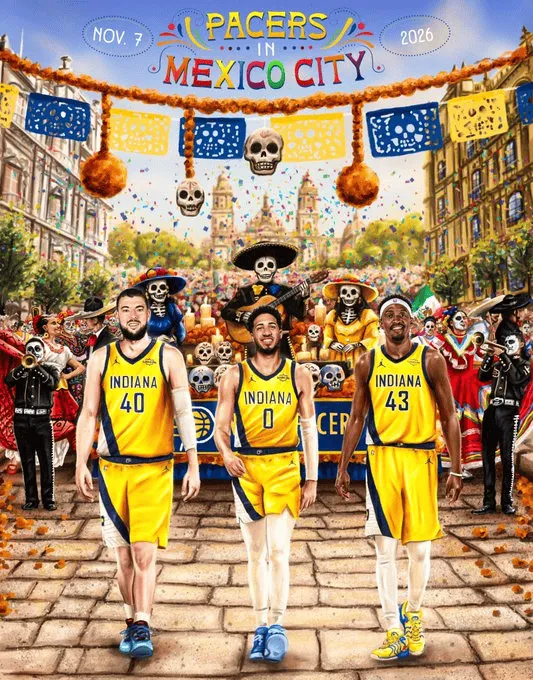步行者 vs 掘金：NBA常规赛将于11月8日在墨西哥城上演
