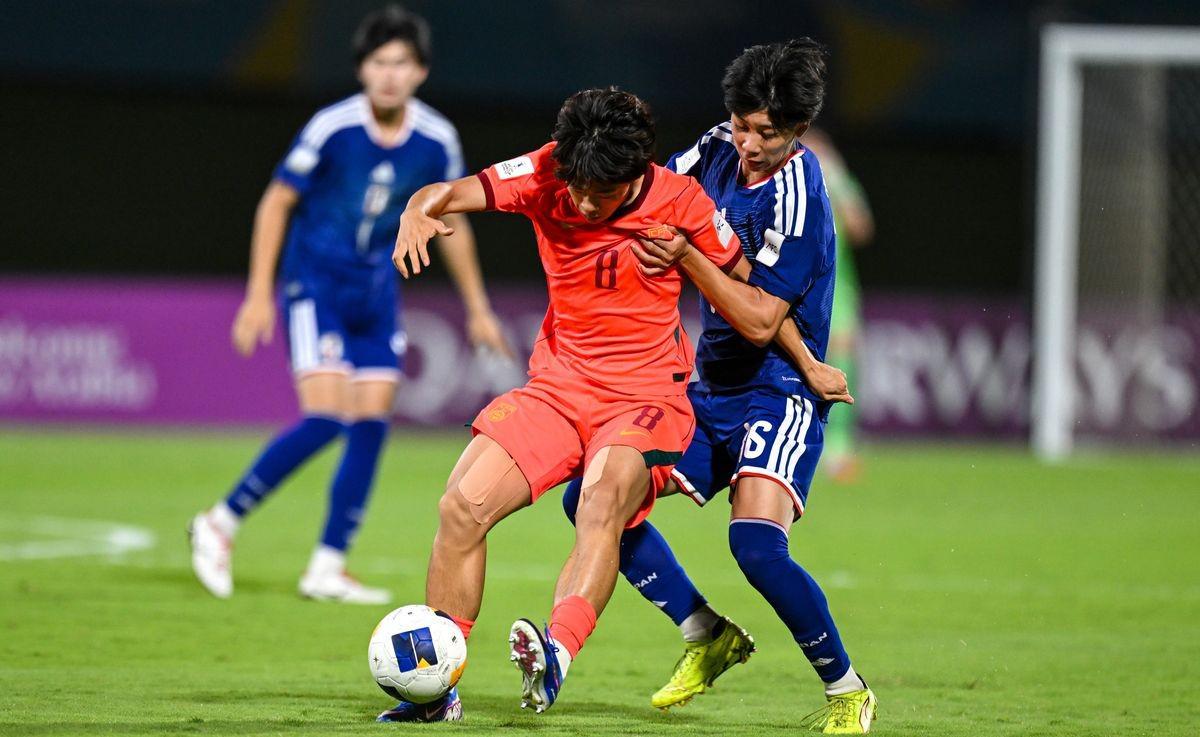 U17亚洲杯决赛中国U17上半场0-3落后日本U17