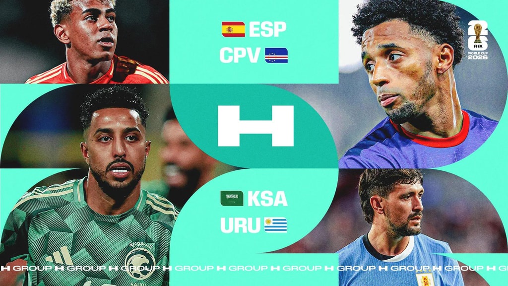 FIFA World Cup 2026™H组：西班牙、乌拉圭、佛得角和沙特同组