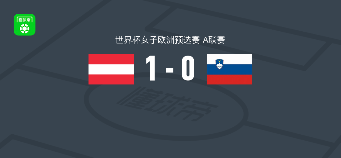 奥地利女足1-0斯洛文尼亚女足，内申文破门