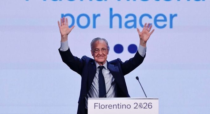 皇马官方：弗洛伦蒂诺主席选举胜出，连任至2030年