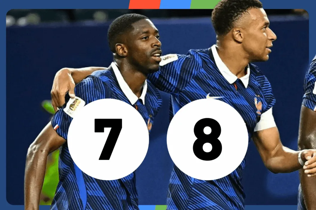 世界杯小组赛法国3-0伊拉克，姆巴佩双响登贝莱传射