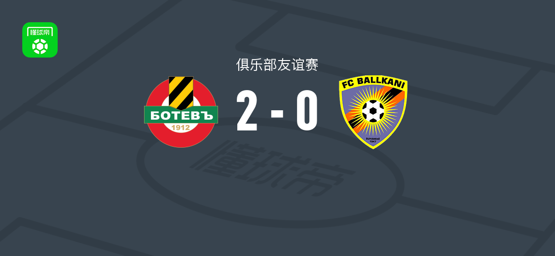 普罗夫迪夫博特夫2-0巴尔干尼，Carlos Meotti和佩德罗-伊戈尔破门