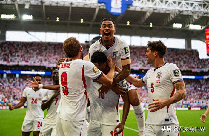 英格兰2-1逆转挪威进世界杯四强，贝林厄姆双响